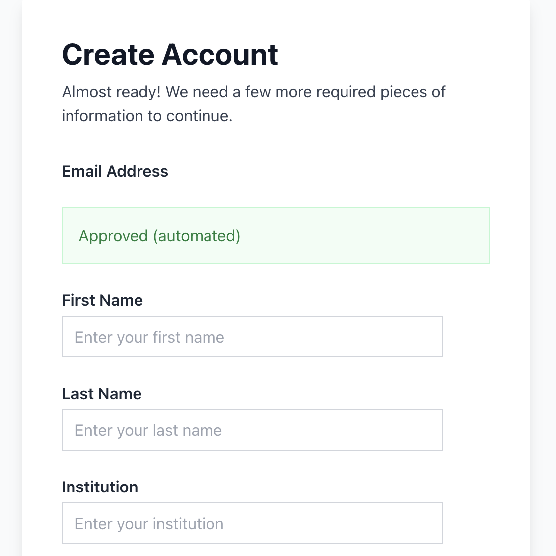 AI Instructor Validation automated approval result