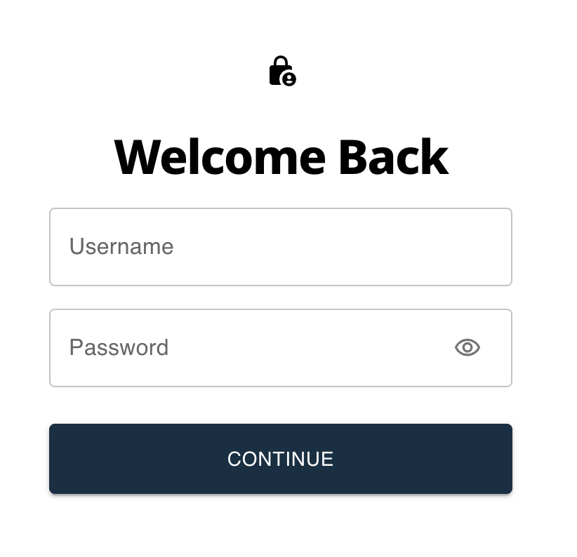 ChatDTC secure welcome screen with account login